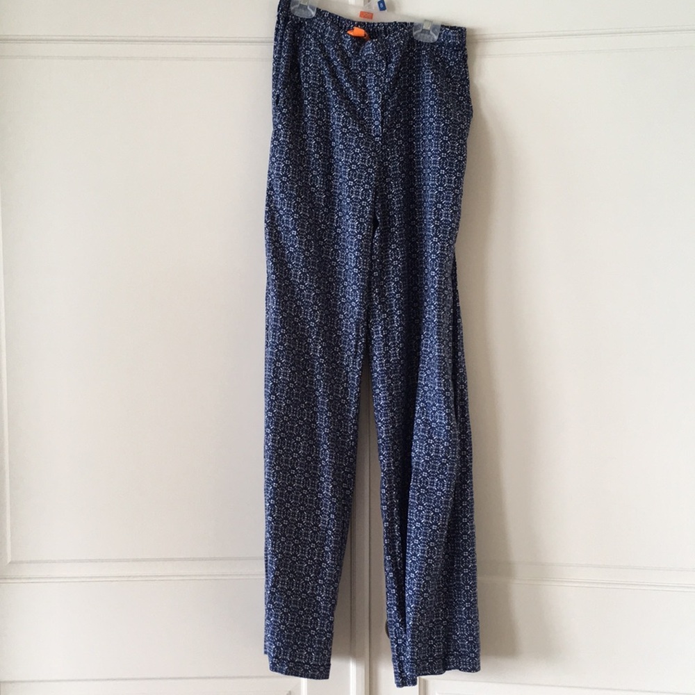Printed linen pants